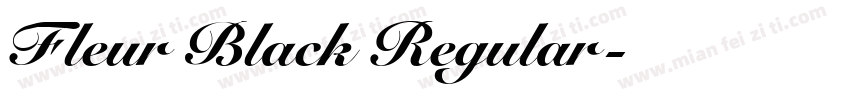 Fleur Black Regular字体转换
